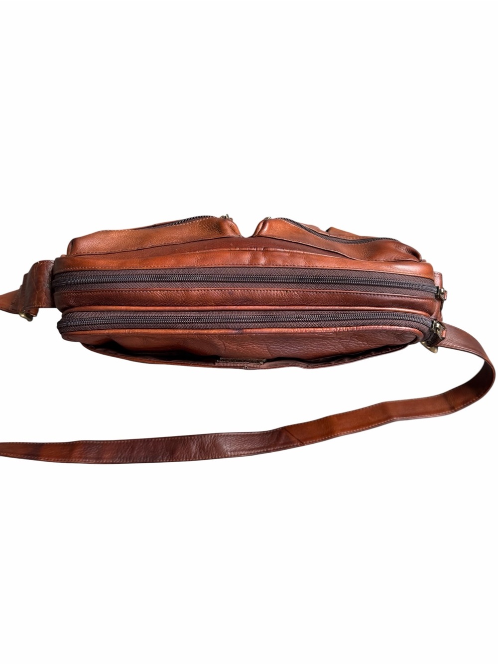 Frye Vintage Work Bag Leather Crossbody Messenger Bag - Picture 6 of 10